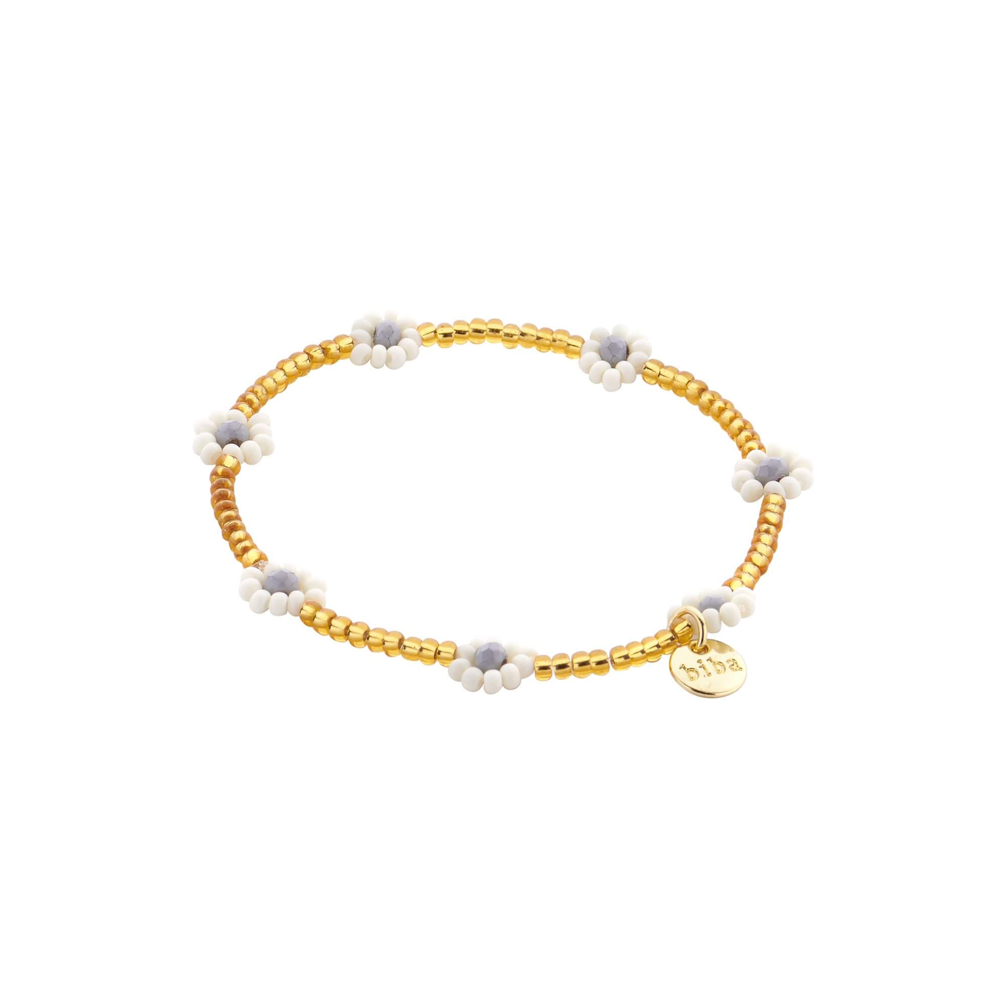 Bracelets Biba fleurs crème