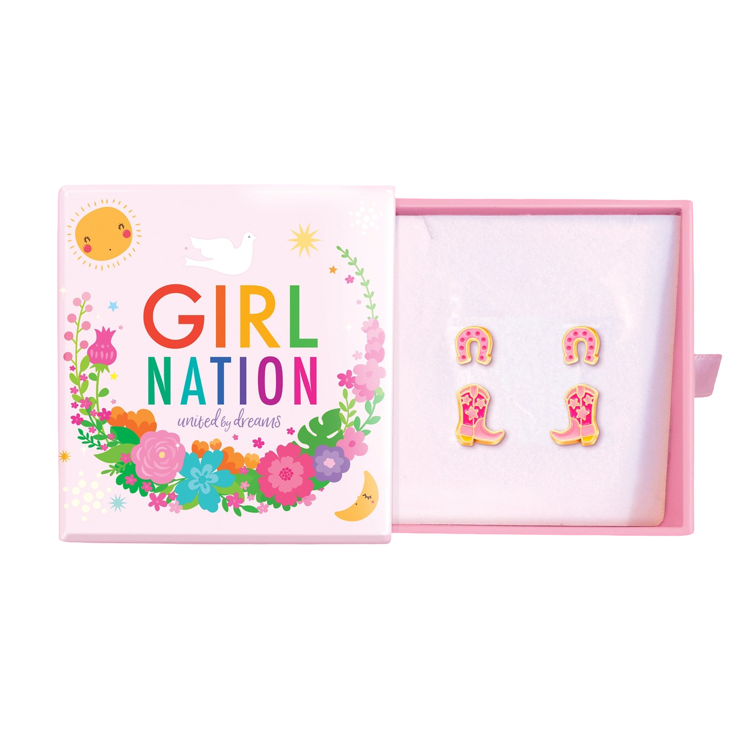 Hypoallergene Ohrringe für Kinder: Set Cowboys