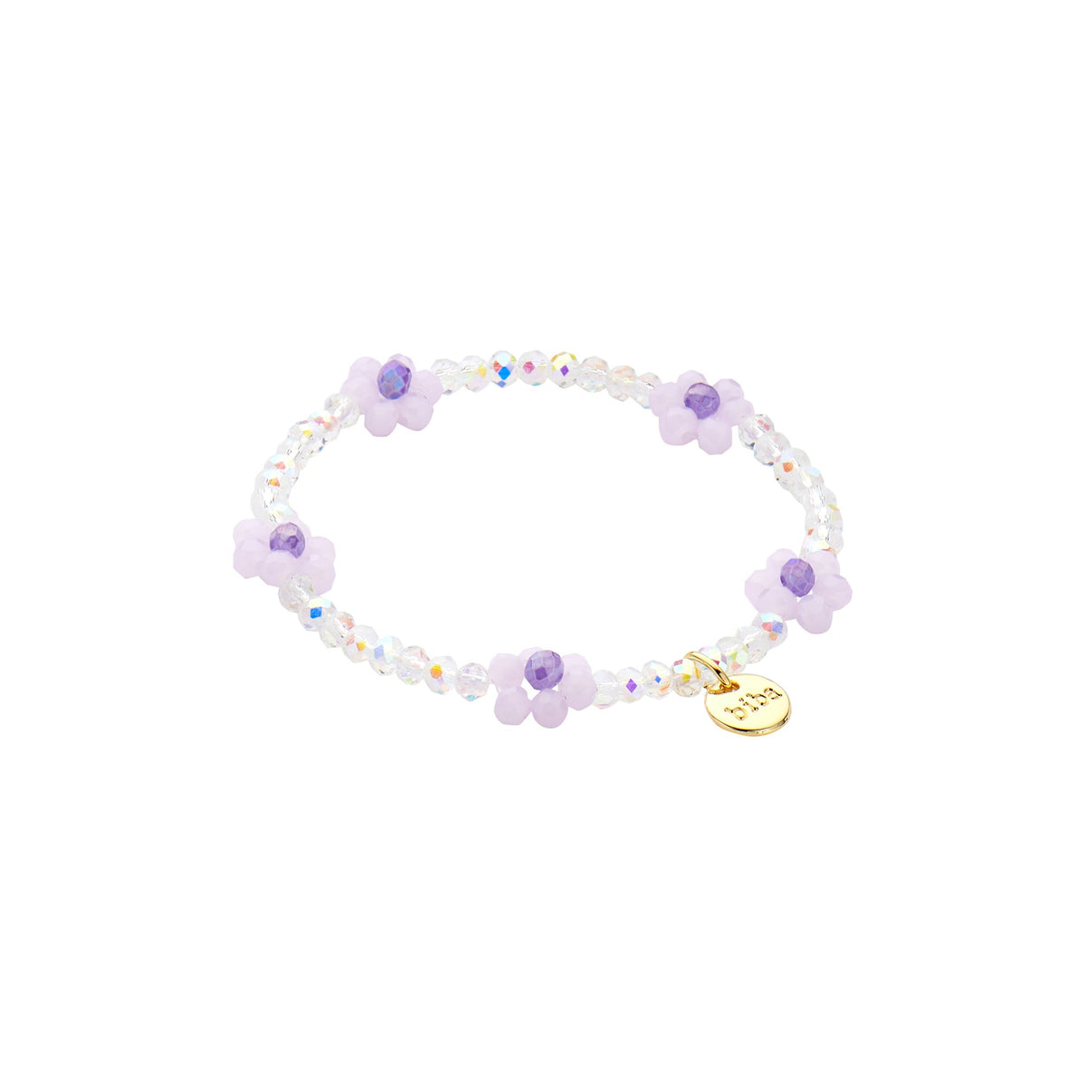 Bracelets Biba crystal purple flowers