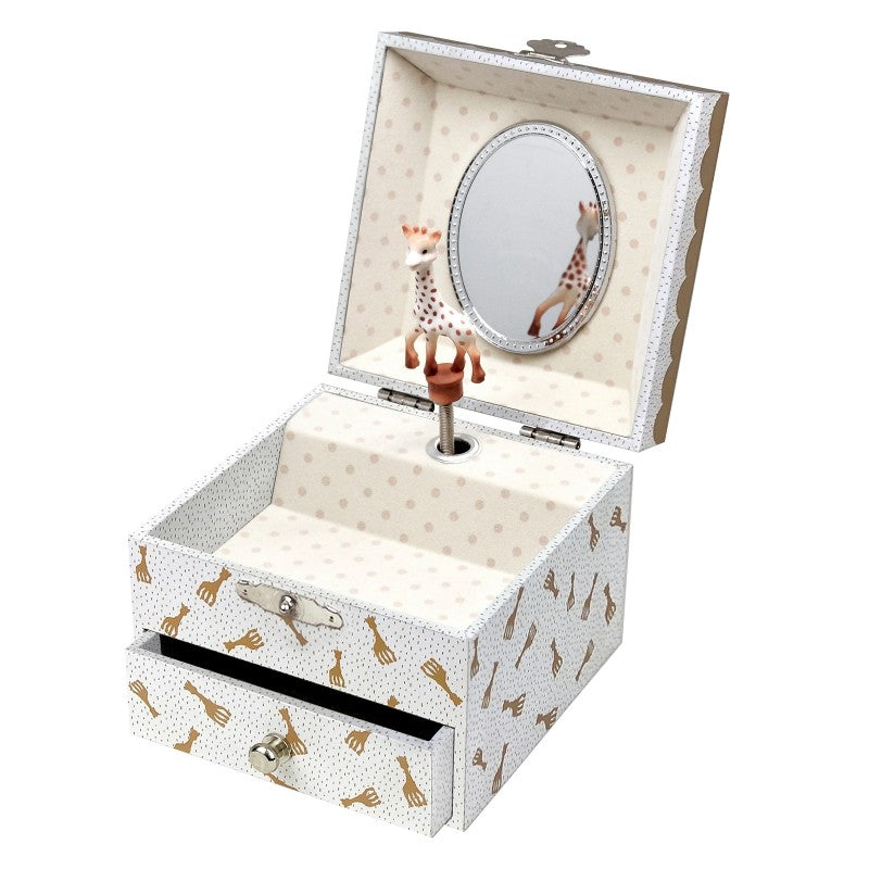 Boîte à bijoux : Sophie la girafe beige