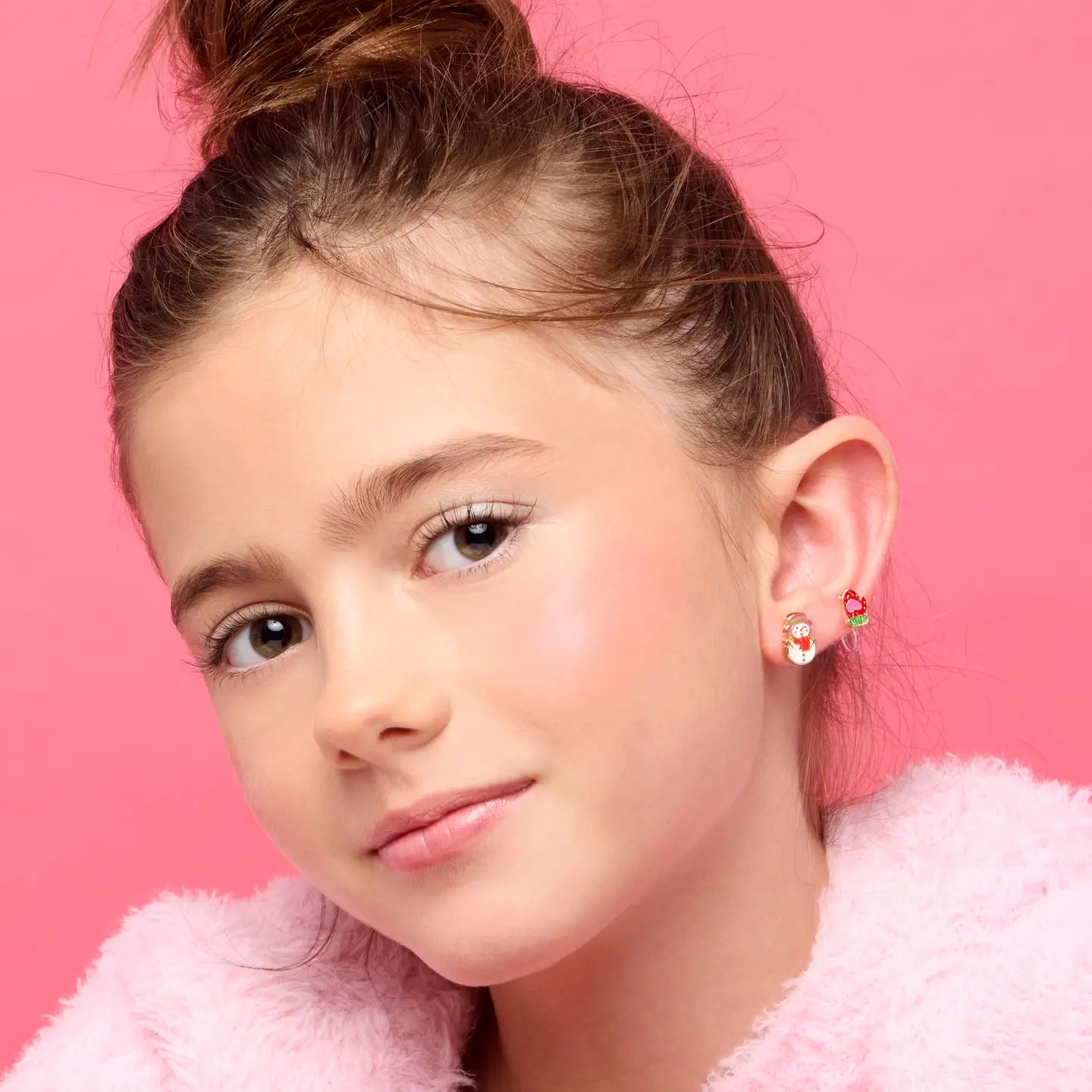 Hypoallergene kinderoorbellen: Sneeuwpop /handschoen