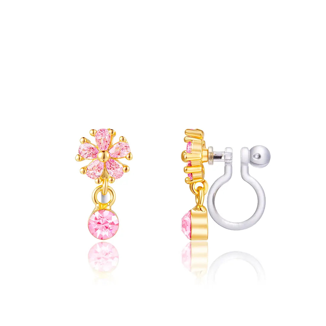Clip earrings: Luxury Flower