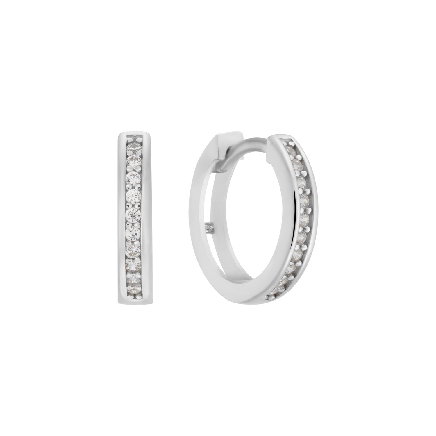 Pendientes infantiles de plata: En blanco (criollos)