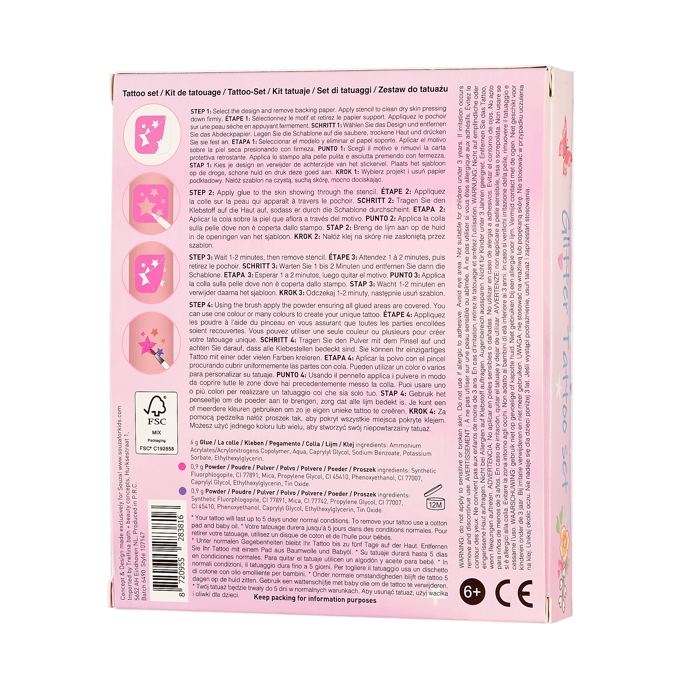 Glitter Tattoo set Elfjes