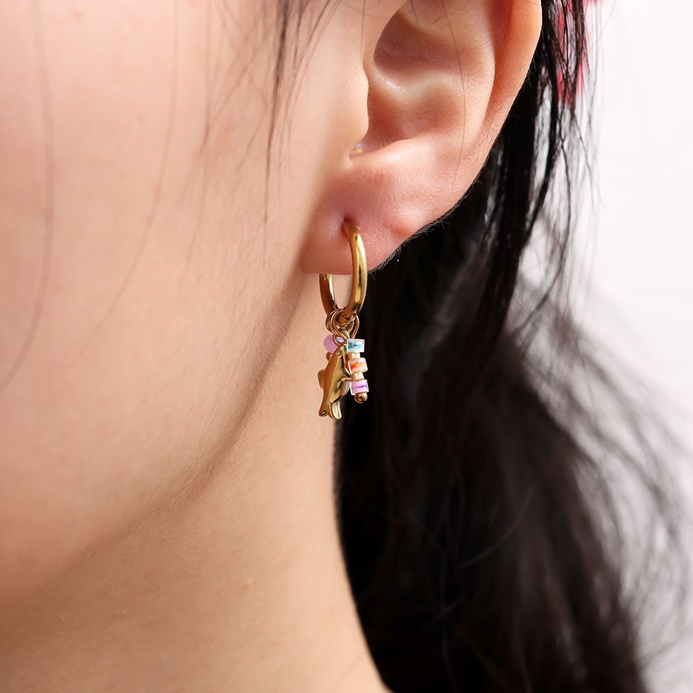 Chirurgisch stalen kinderoorbellen: Ocean Whisper