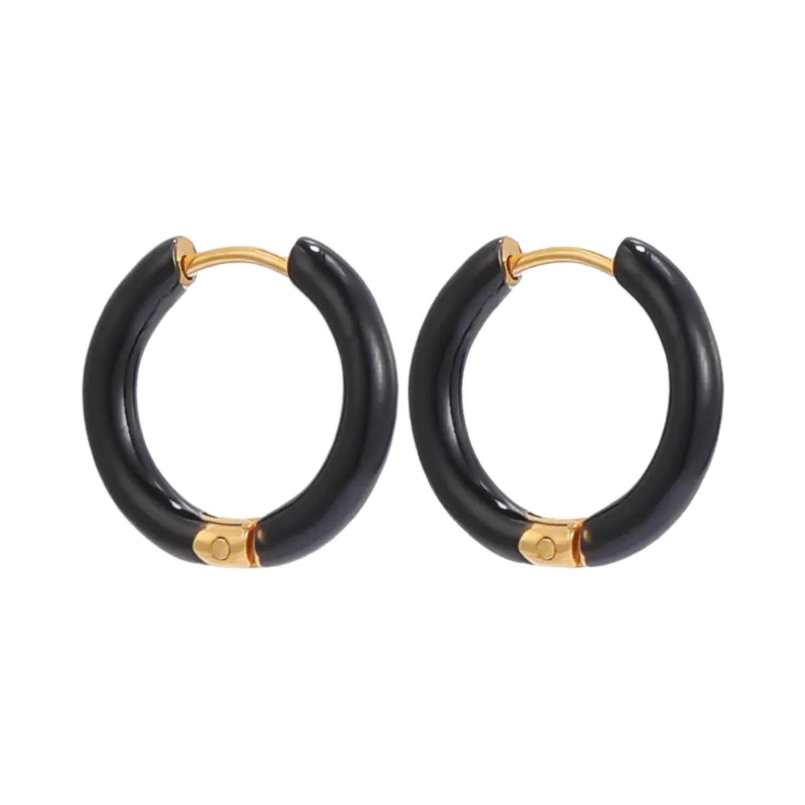 Roestvrij staal, effen, zwart, ring, scharnier, creolen, voor heren en dames, 1 paar, sterling zilver, roestvrij staal, niet van toepassing, Sterling zilver, roestvrij staal, niet van toepassing Roestvrij staal, effen, zwart, ring, scharnier, creolen, voor heren en dames, 1 paar, sterling zilver, roestvrij staal, niet van toepassing, Sterling zilver, roestvrij staal, niet van toepassing