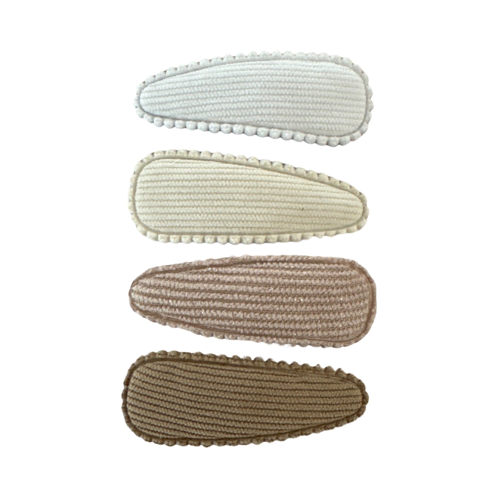 Épingles à cheveux : set beige (clic-clac 5cm)