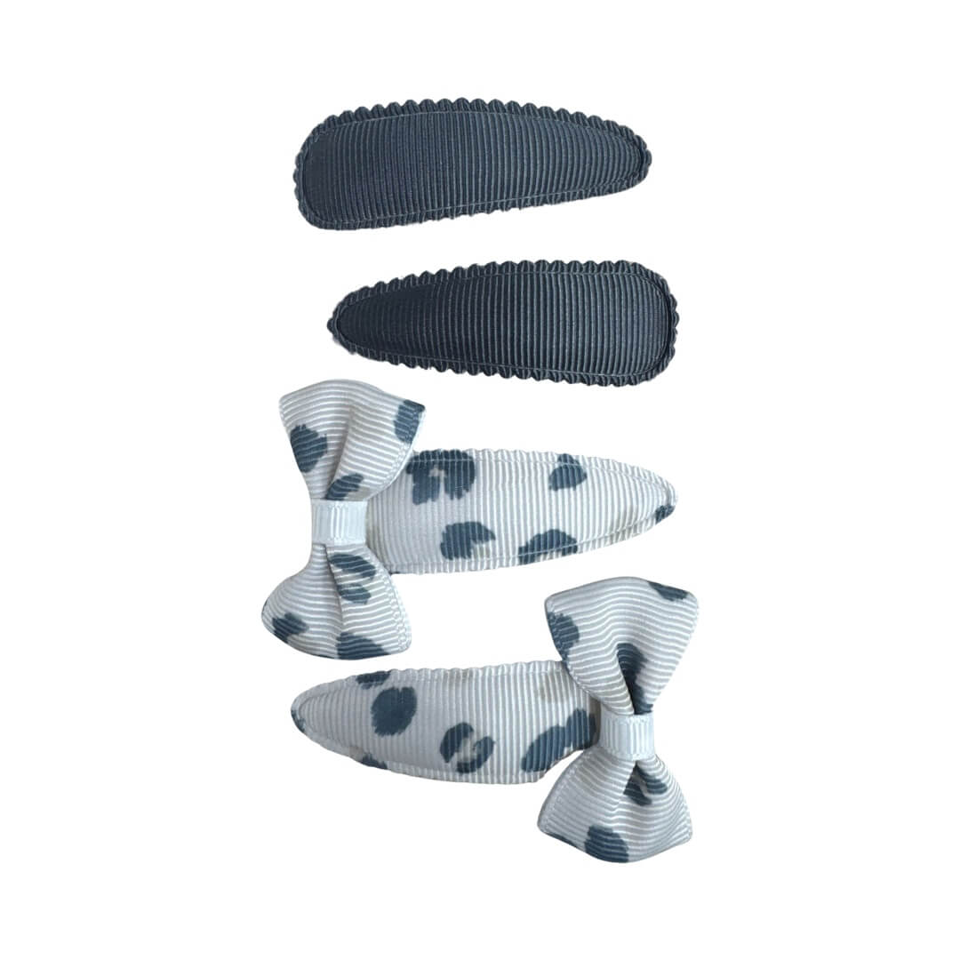 Épingles à cheveux : Mila/gris (clic-clac 5cm)