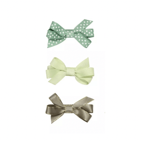 Épingles à cheveux : Ensemble de nœuds papillon verts