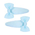 Haarspeldjes: Licht blauw met strikjes (klik klak 5cm)