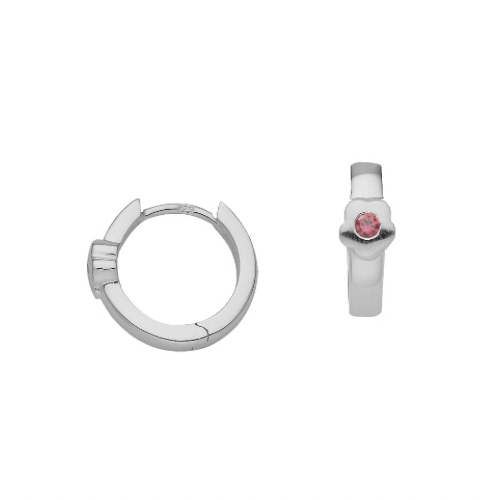 Pendientes infantiles de plata: Flor criolla