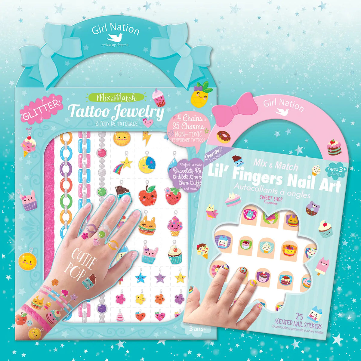 Juego de pegatinas para uñas y orejas Love (copia)