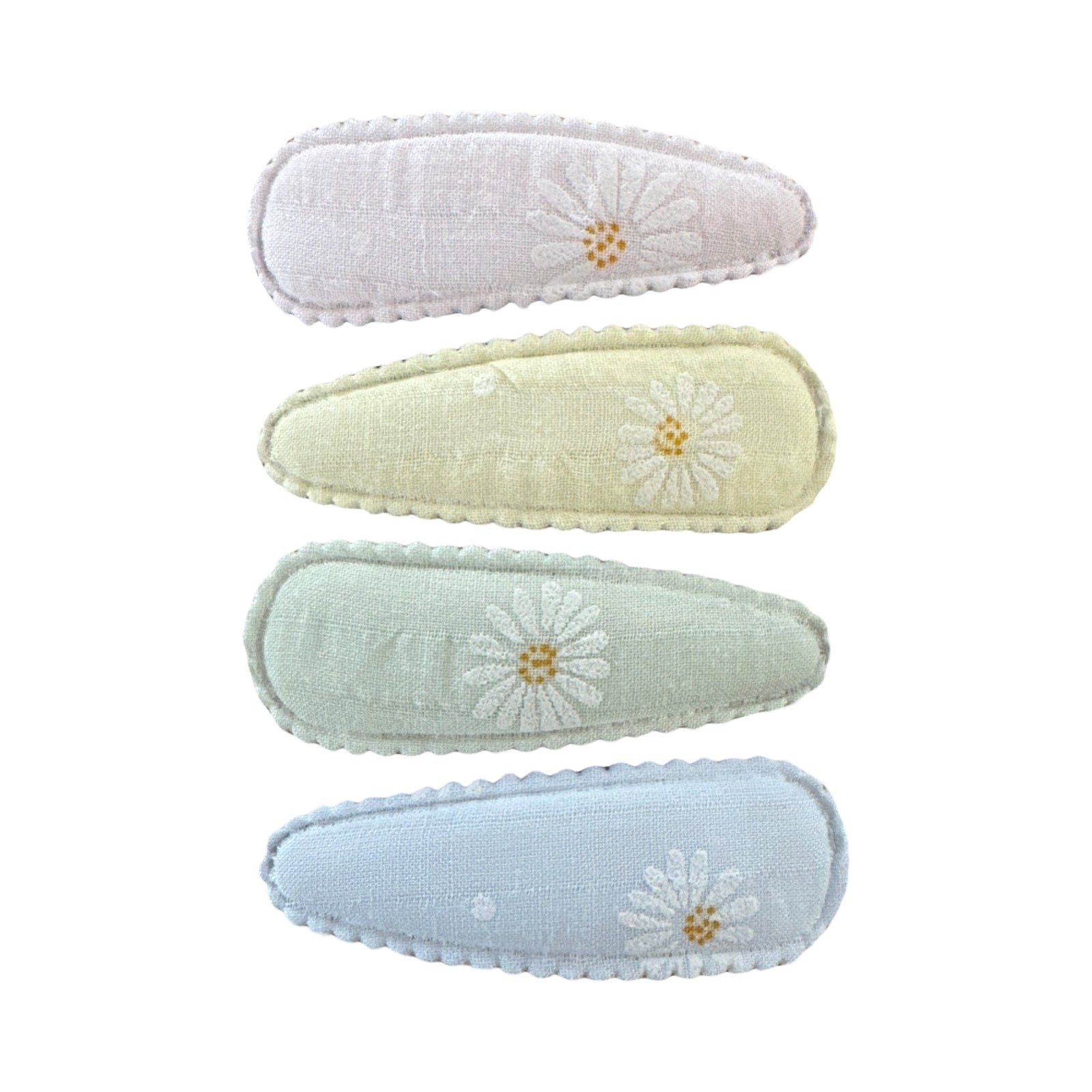 Épingles à cheveux : set de fleurs (clic-clac 5cm)