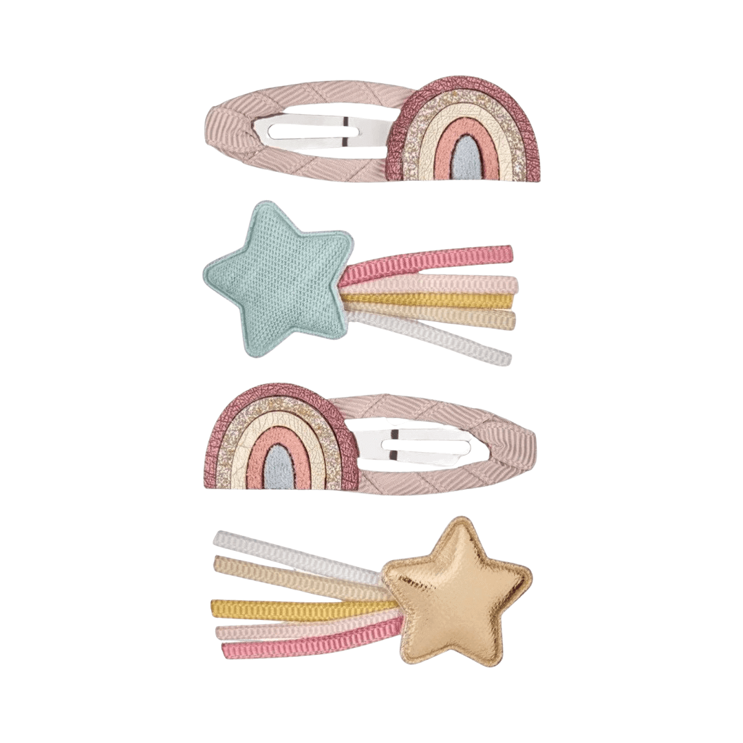 Haarspeldjes: Regenboog pastel