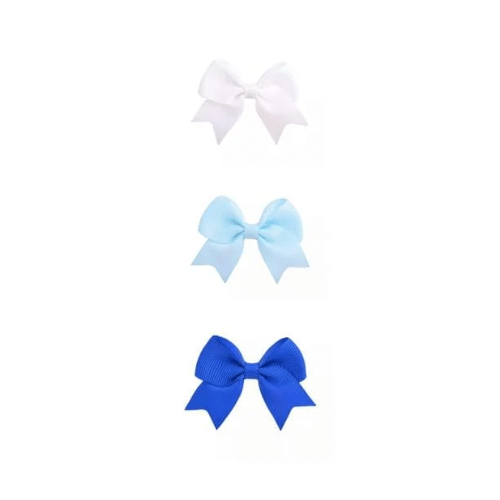 Épingles à cheveux : 3 nœuds Claire bleu