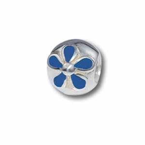 Breloque Piccolo : Fleur bleue
