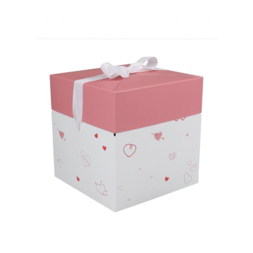 Kadodoos 15cm x 15cm x 15cm roze