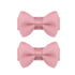 Haarspeldjes: Strikjes baby oud roze (klik klak 3cm)