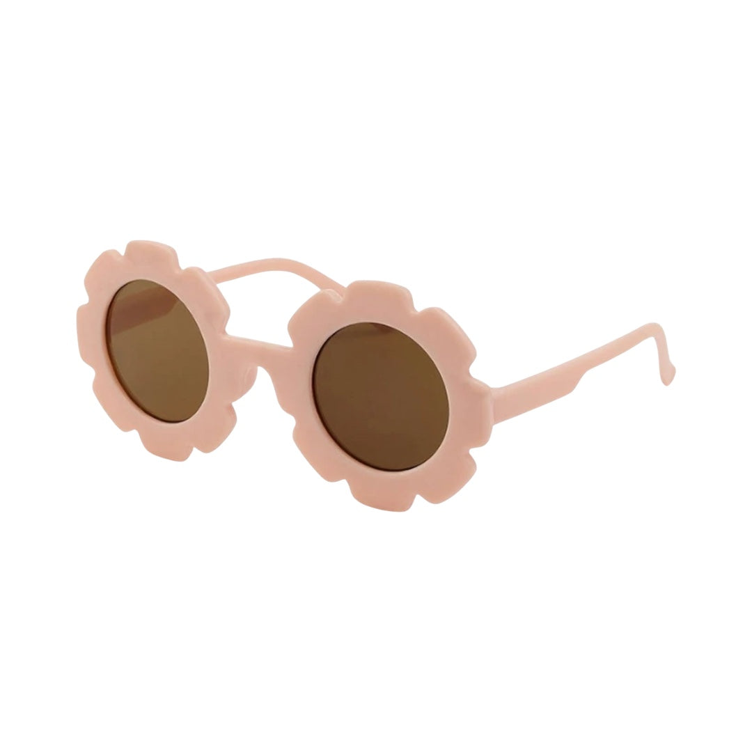 Lunettes de soleil fleur rose