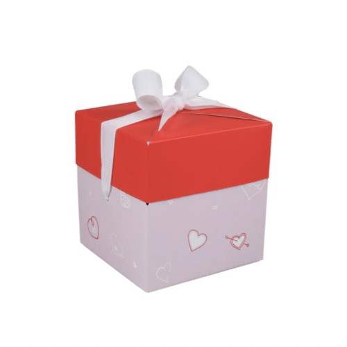 Kadodoos 10cm x 10cm x 10cm roze