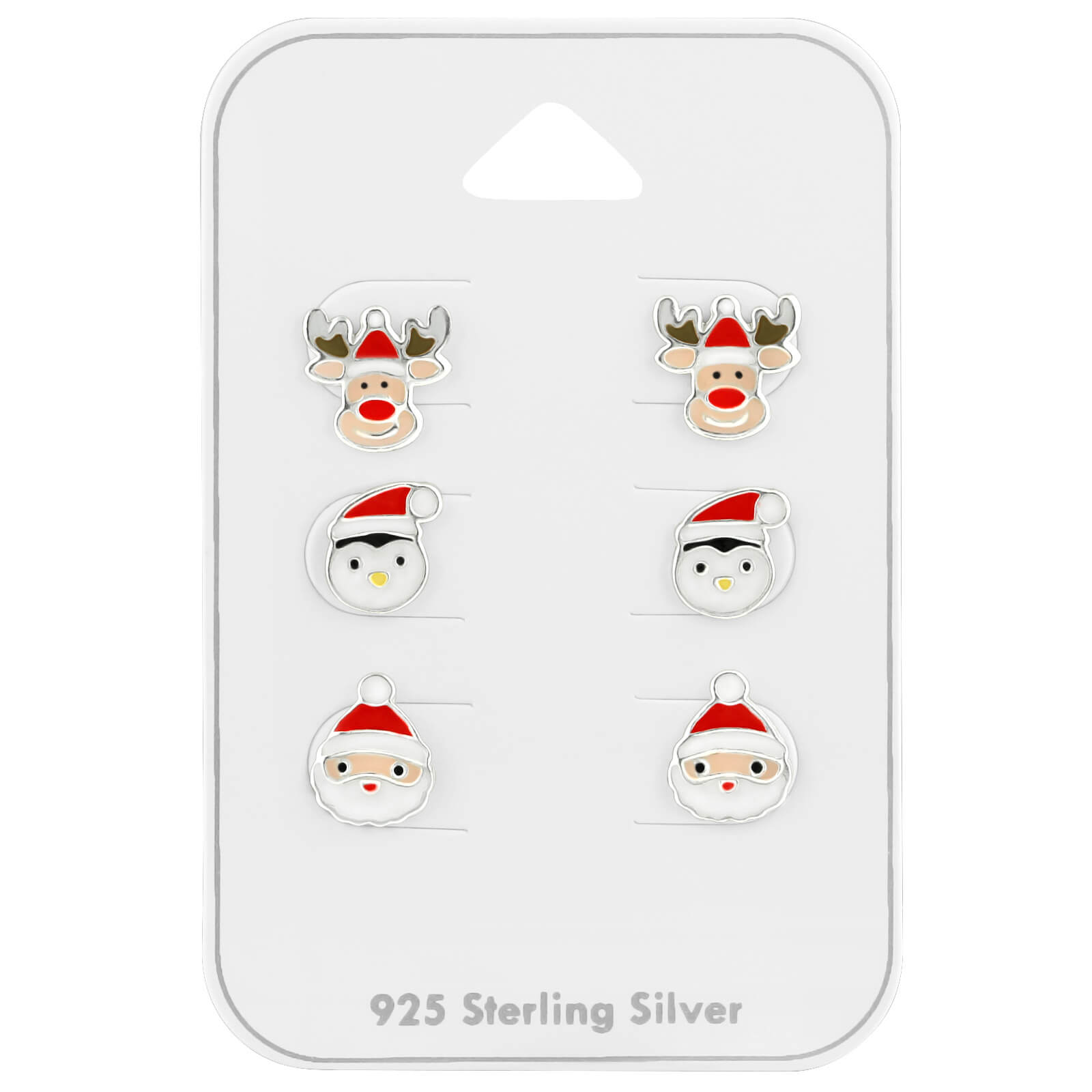 Zilveren kinderoorbellen: Kerstmis 2 (setjes)