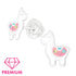 Zilveren kinderoorbellen Premium: Alpaca