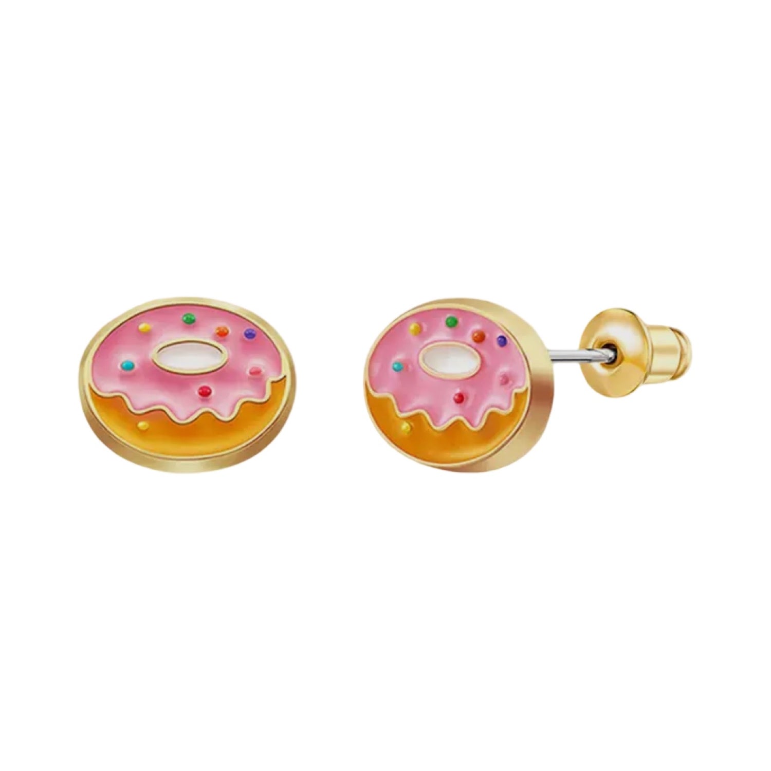 Hypoallergene kinderoorbellen: Donut roze