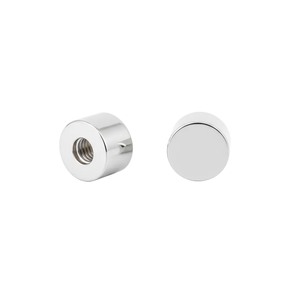 Chirurgisch staal kinderoorbellen: Achterkantje schroefsluiting grijs (1 stuk) 0.8mm