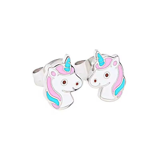 Hypoallergene Kinder-Ohrringe: Einhörner lieben