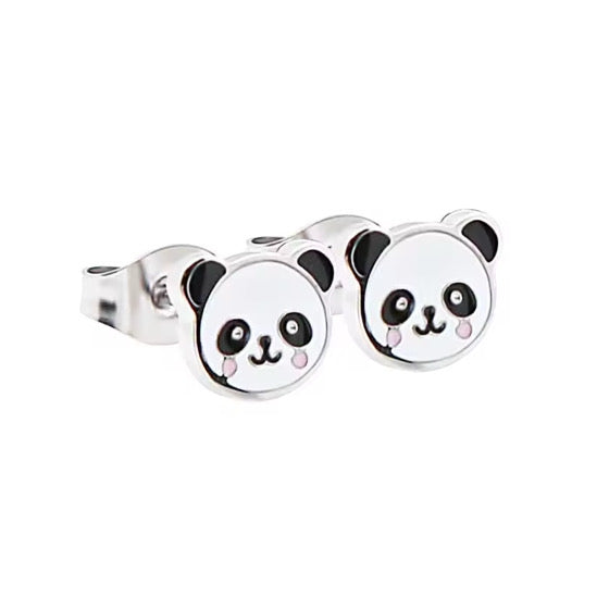 Hypoallergene Ohrringe für Kinder: Panda