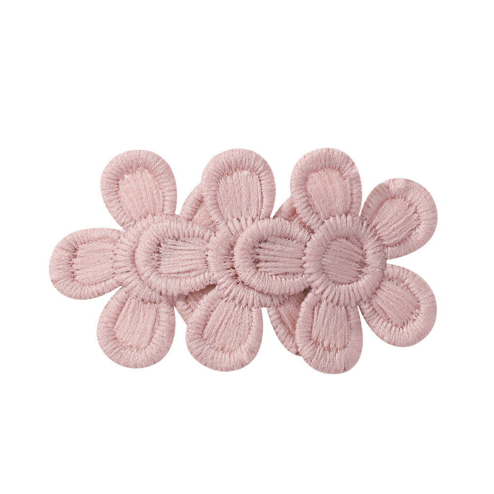Hair pins: 3 pink flowers