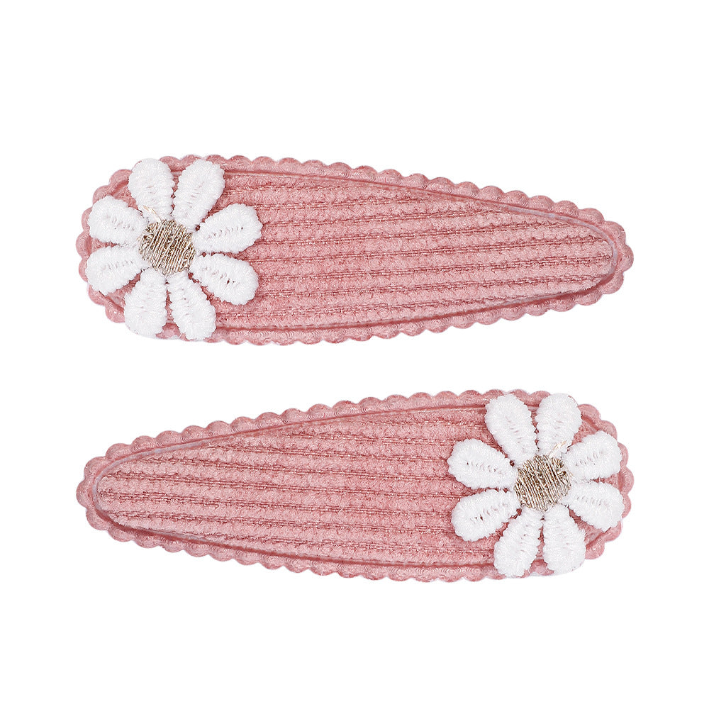 Hairpins: Hairpins with flower dark pink