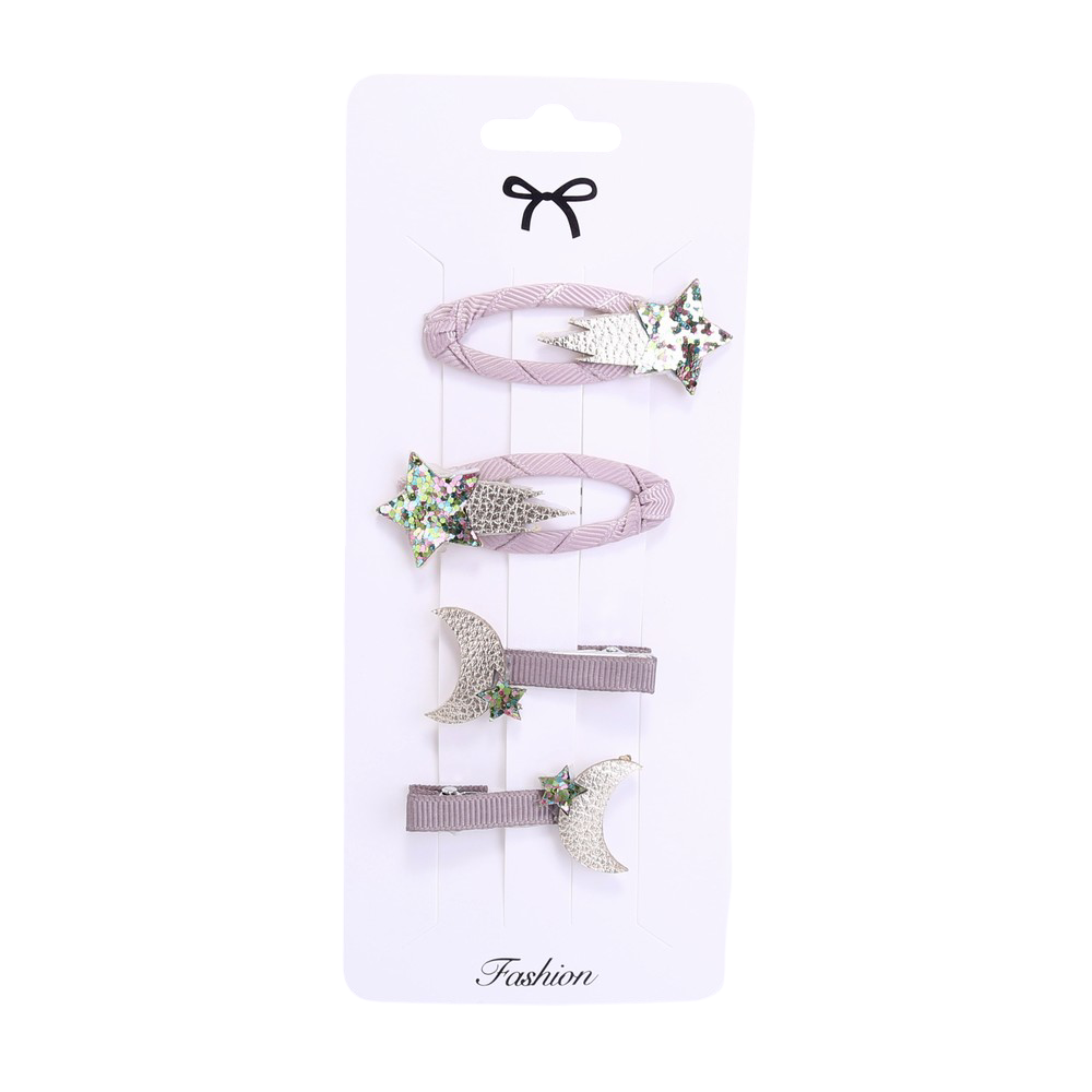 Hairpins: Moon and stars