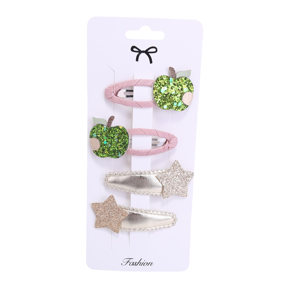 Hairpins: apples and stars