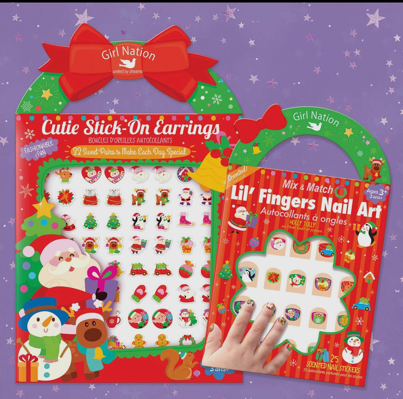 Nail stickers/ear stickers Christmas set