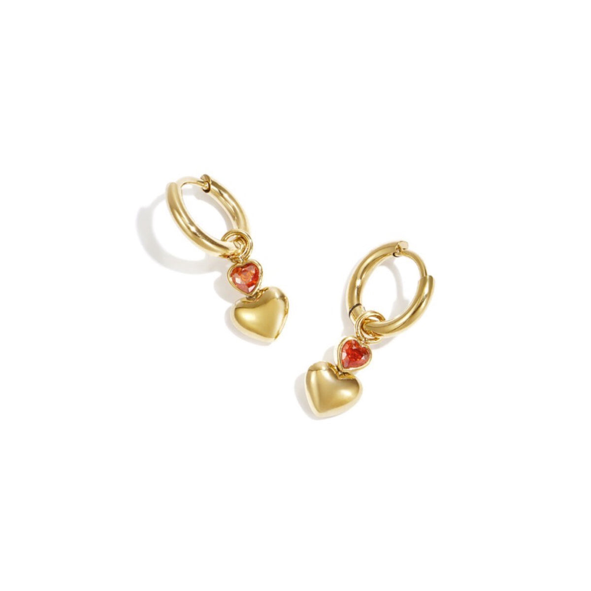 Chirurgische Ohrringe aus Stahl: Vesper (Creolen) in Gold