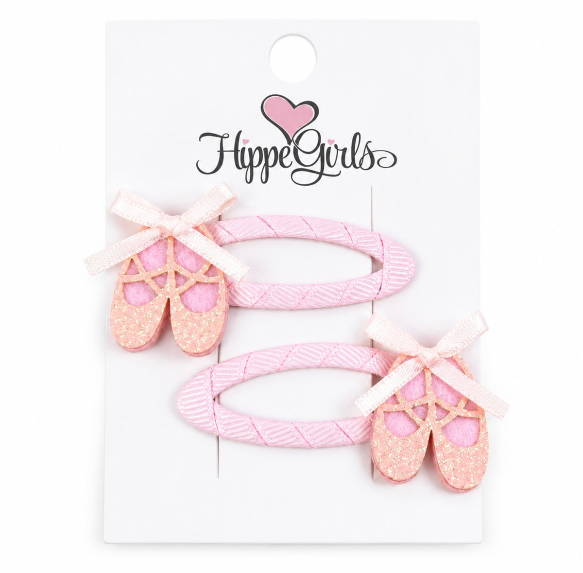 Hairpins: Ballet slippers glitter