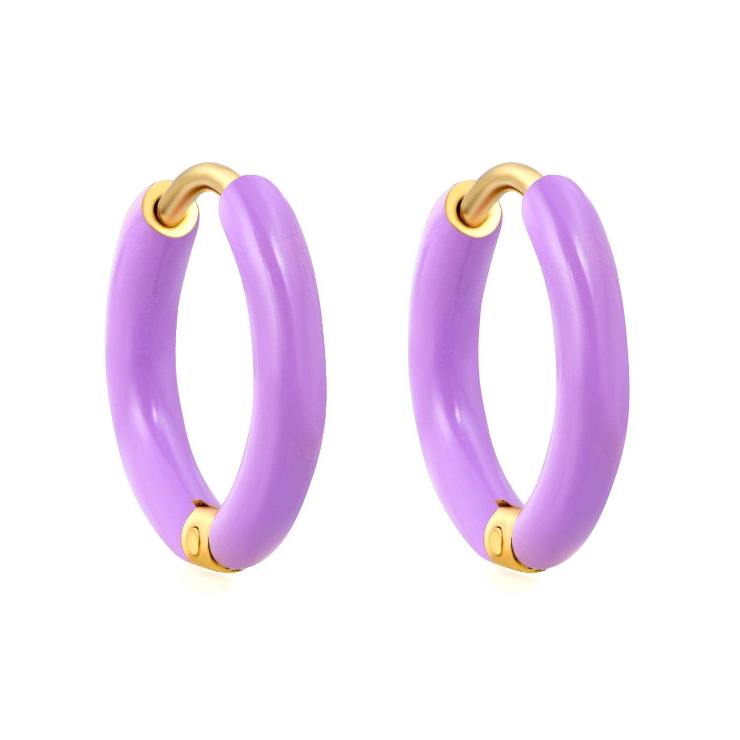 Hypoallergeen kinderoorbellen: Creolen paars