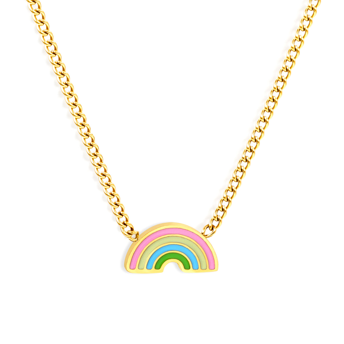 Collar infantil hipoalergénico: arco iris