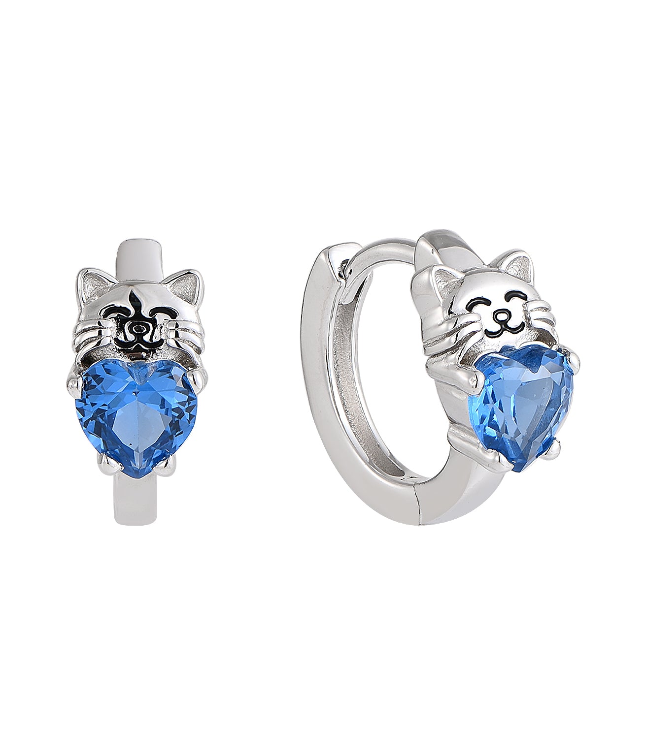 Pendientes infantiles de plata: Clapscrews Pussycats