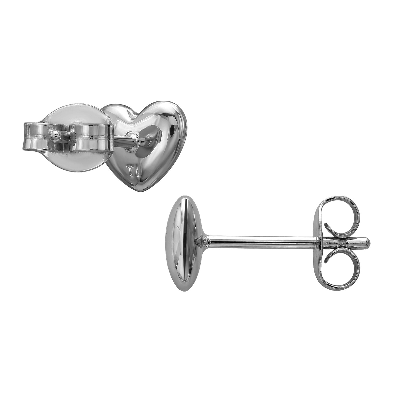 Børneøreringe i titanium: Hjerte