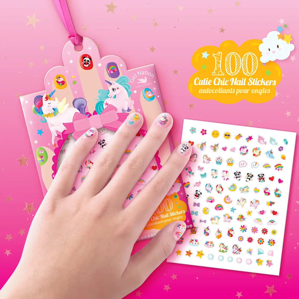 Nagelstickers Eenhoorn (100 stuks)