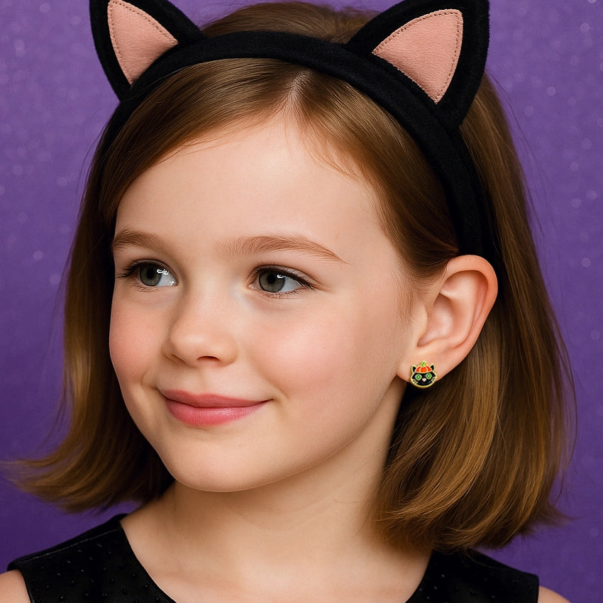 Hypoallergene kinderoorbellen: Halloween poesjes