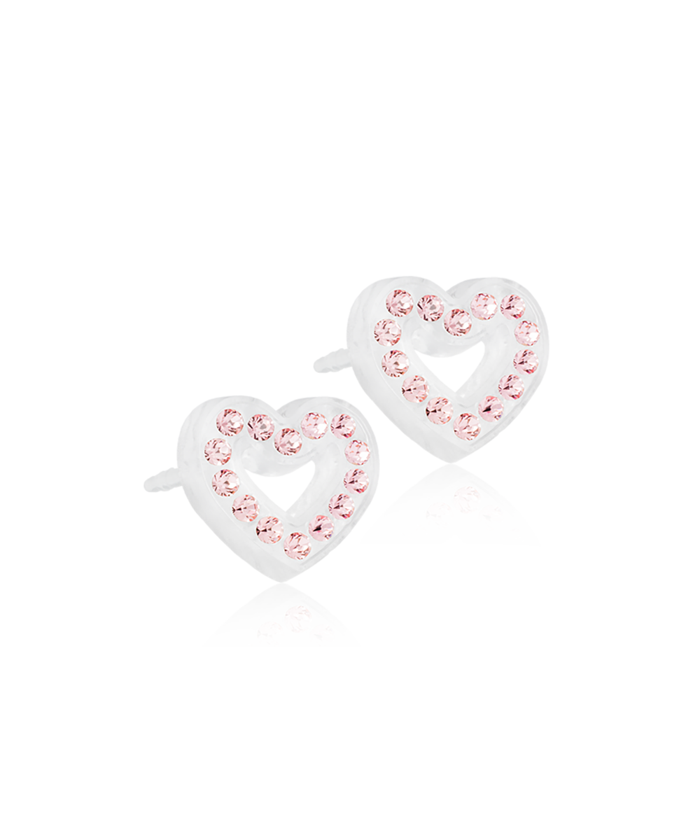Blomdahl kinderoorbellen open hartje Light Rose – Medical Plastic