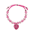 Armbandje: Roze hartje