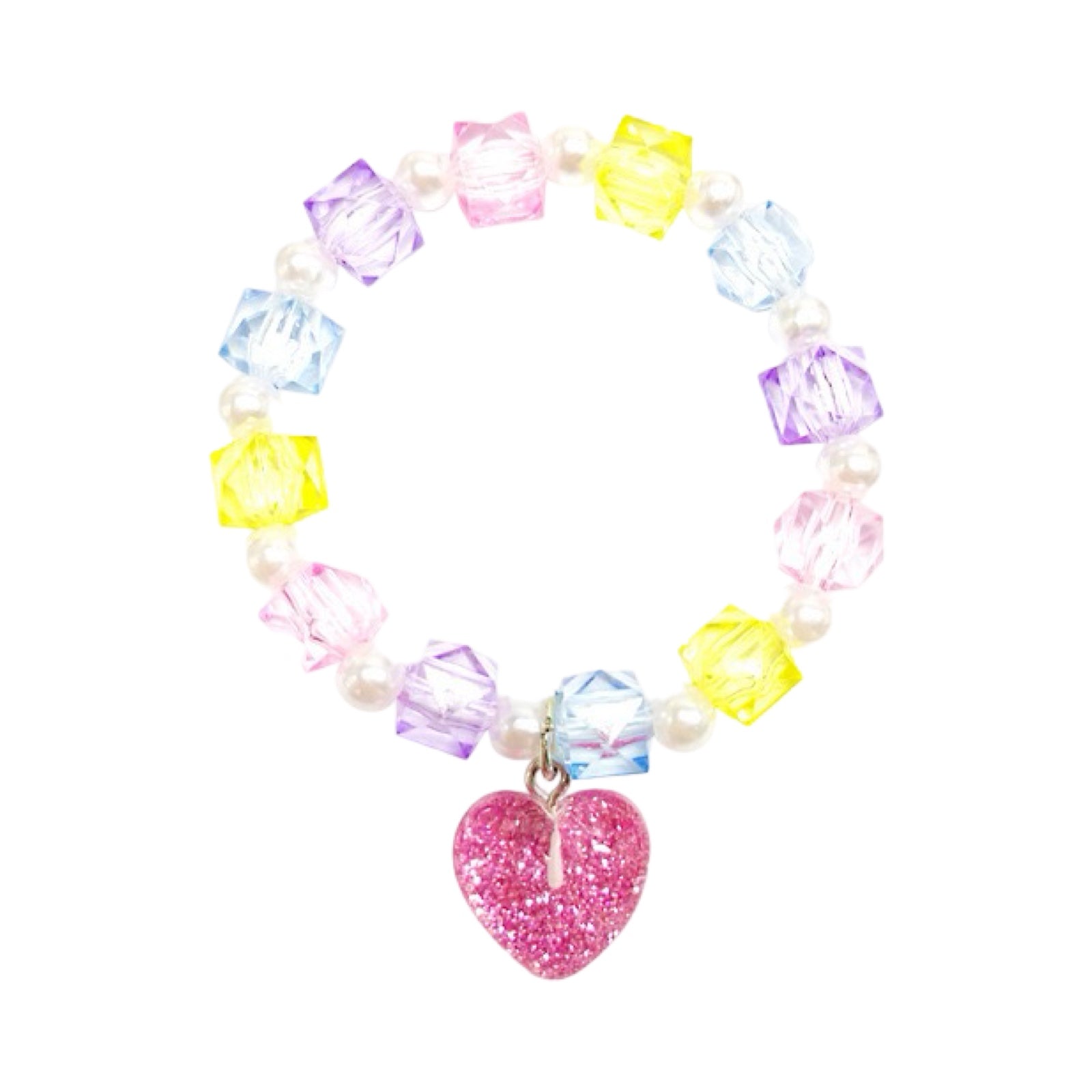 Bracelet : Coeur rose
