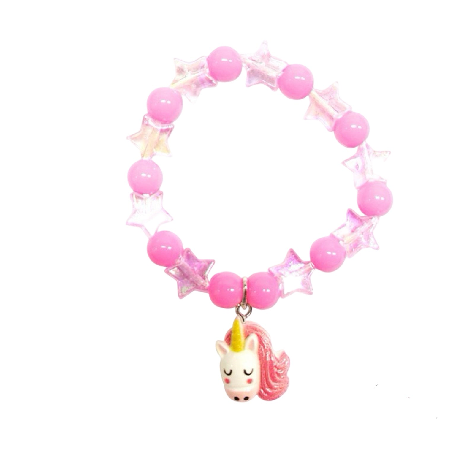 Bracelet : Licorne rose