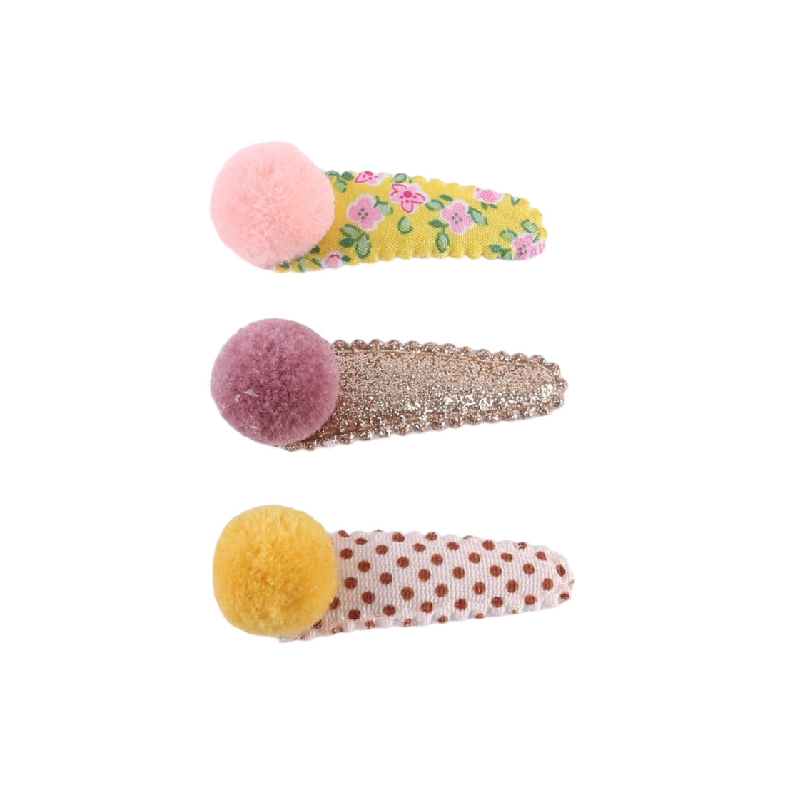 Hoerklammeren: Pompon Glitter