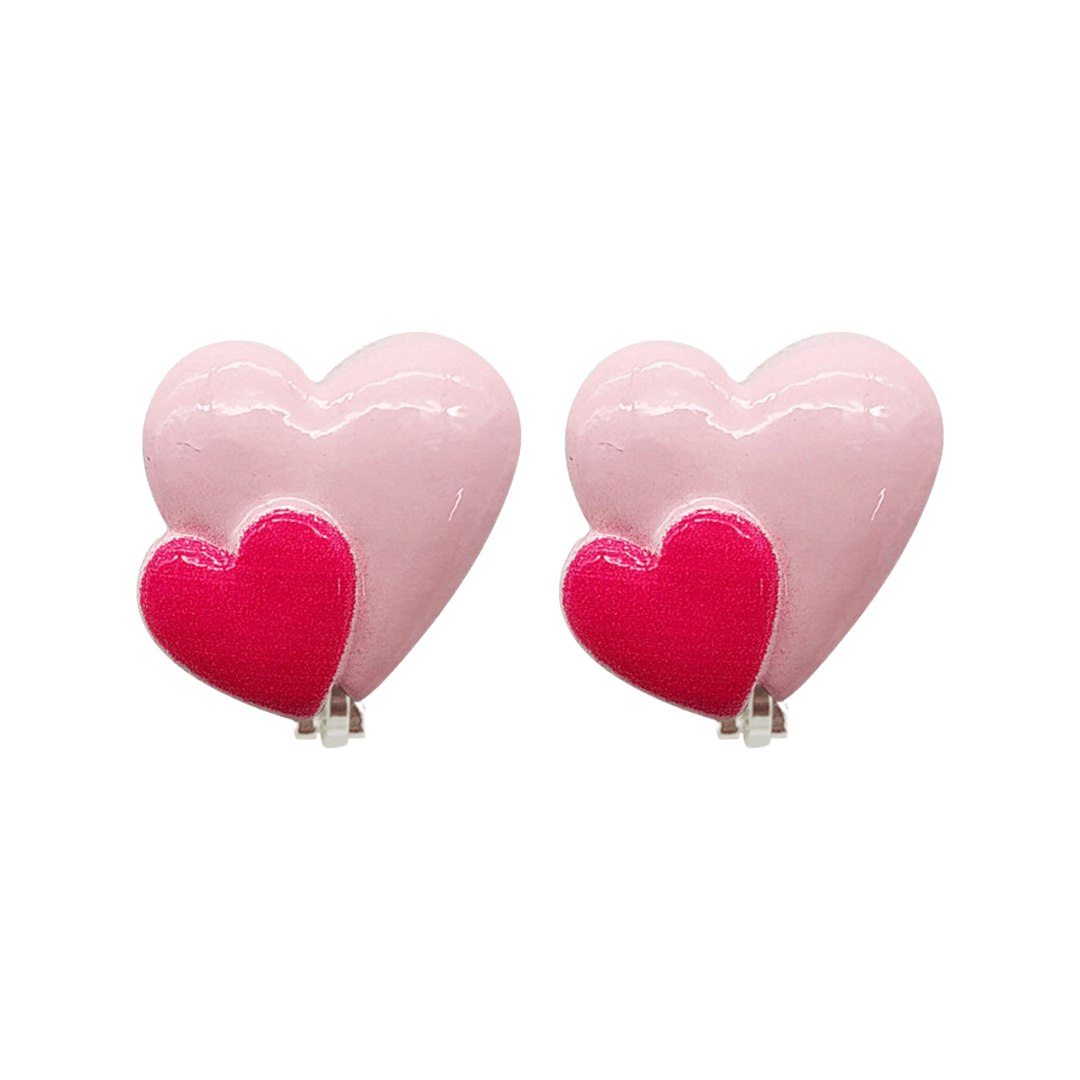 Clipoorbellen: Roze hartjes