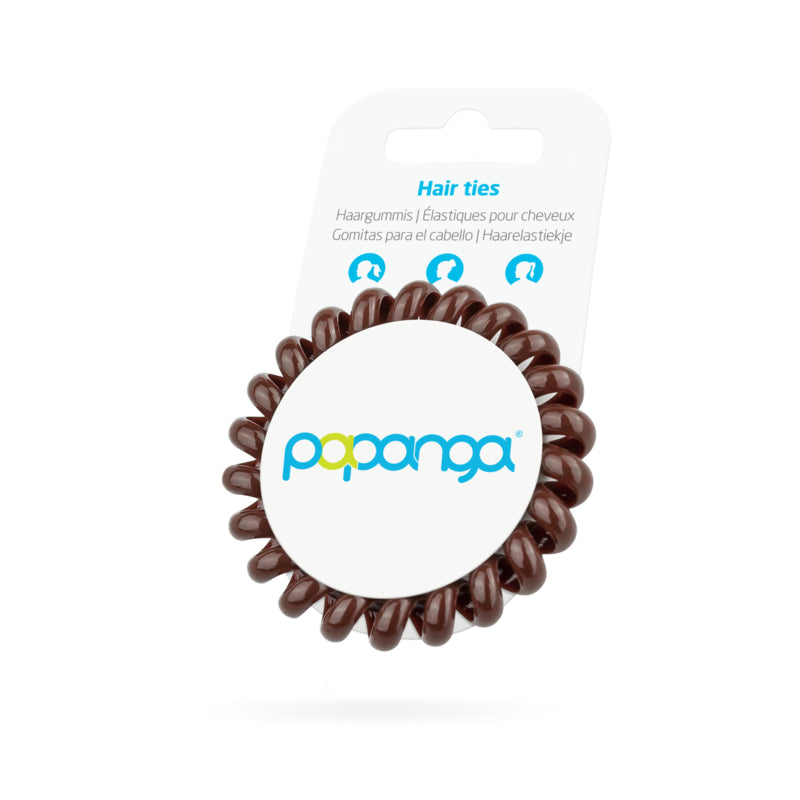 Haarelastiekjes: Papanga Clasic chocalade (big)